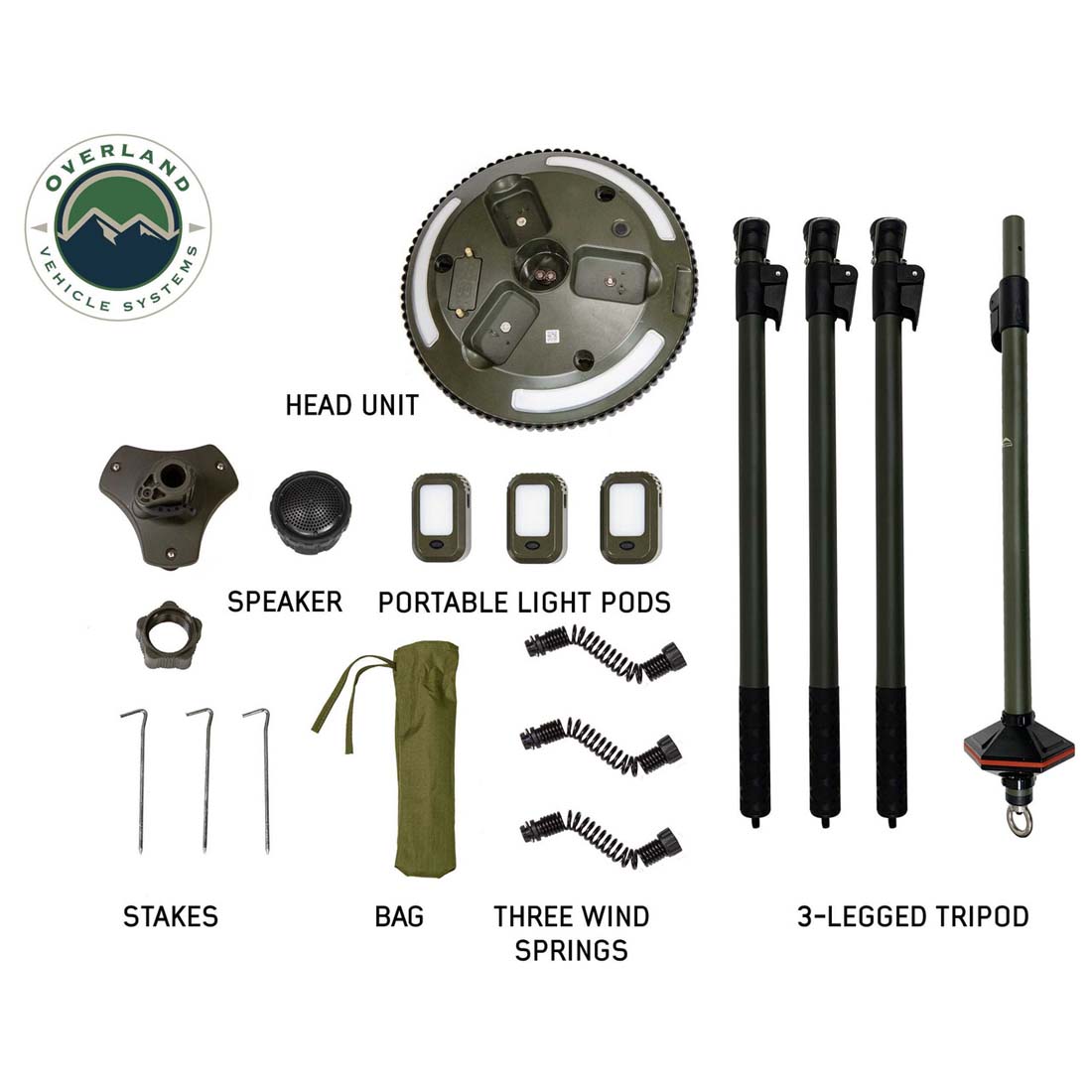 UFO Solar Light Light Pods & Speaker - Camping Light OVS