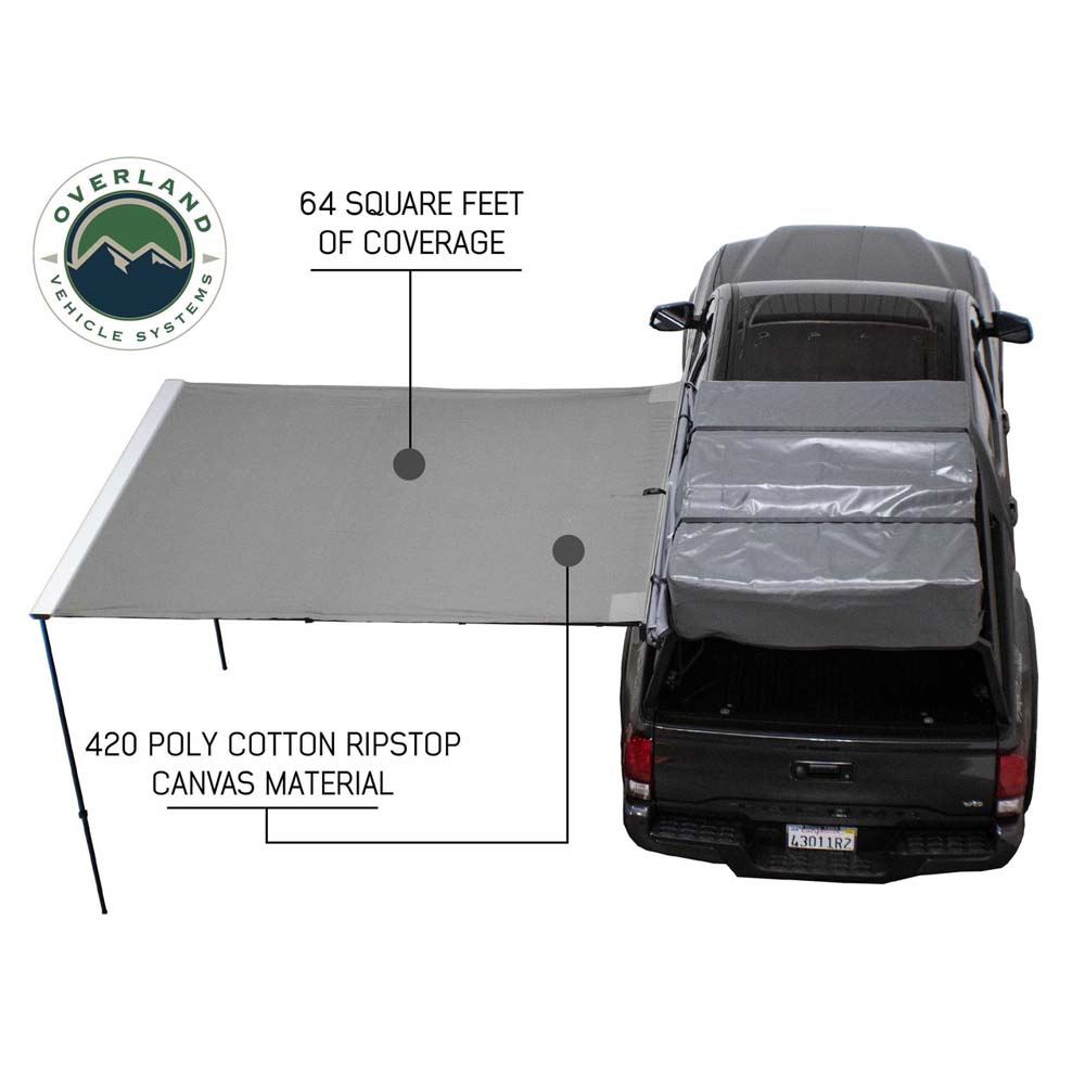 Nomadic Awning 2.0 - 6.5' with Black Cover OVS