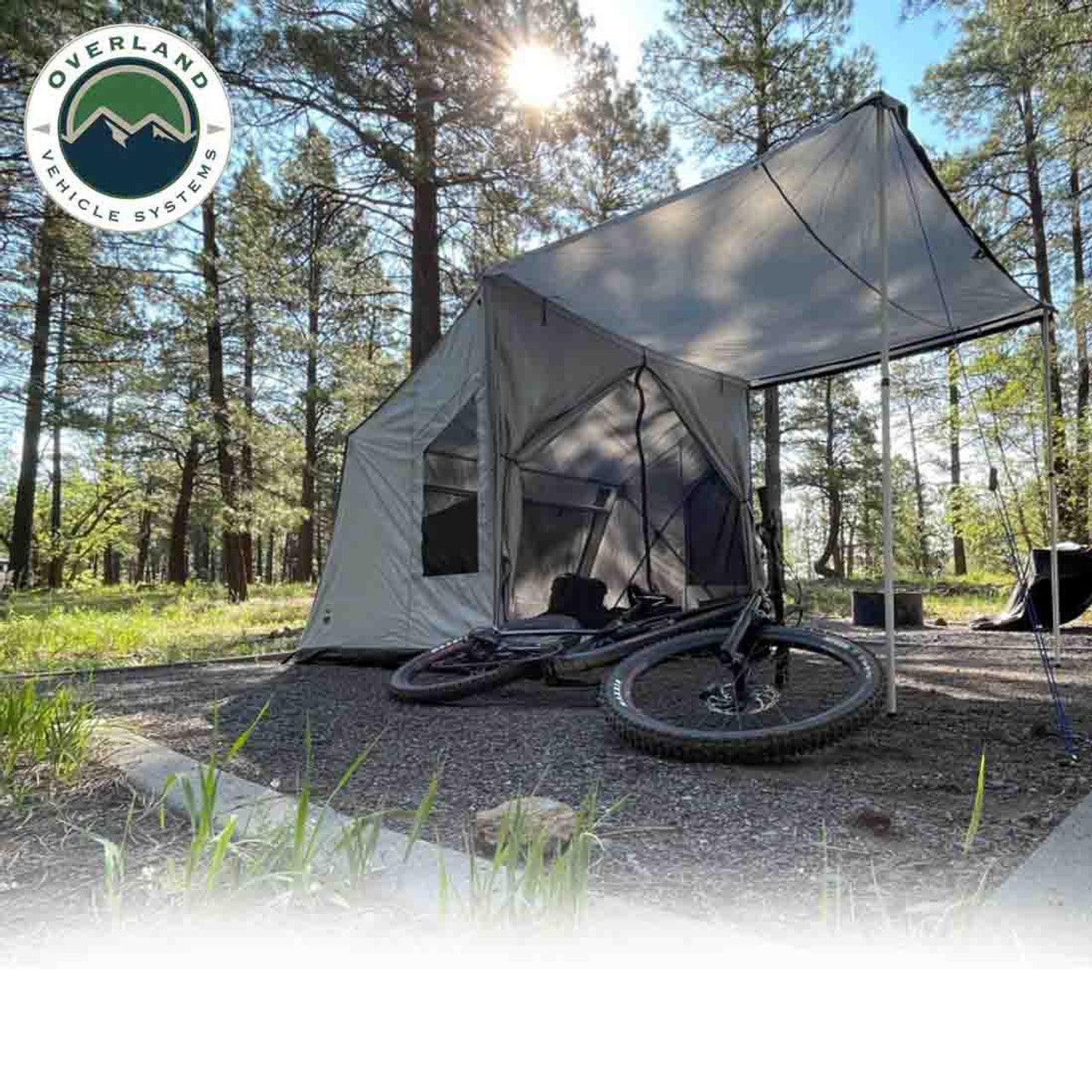 LD P.S.T. - Portable Safari Ground Tent Large, Grey Body and Grey Trim OVS
