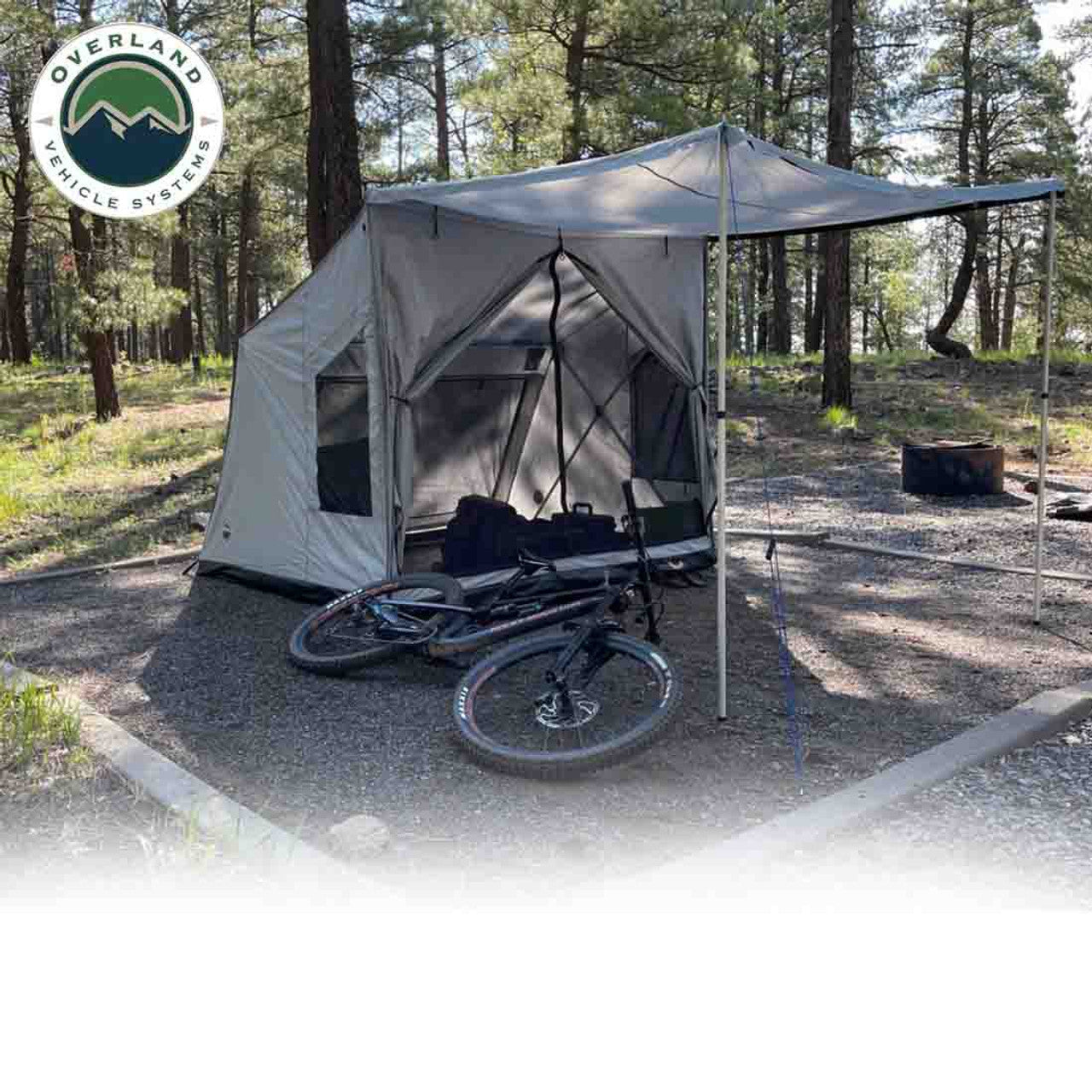 LD P.S.T. - Portable Safari Ground Tent Large, Grey Body and Grey Trim OVS