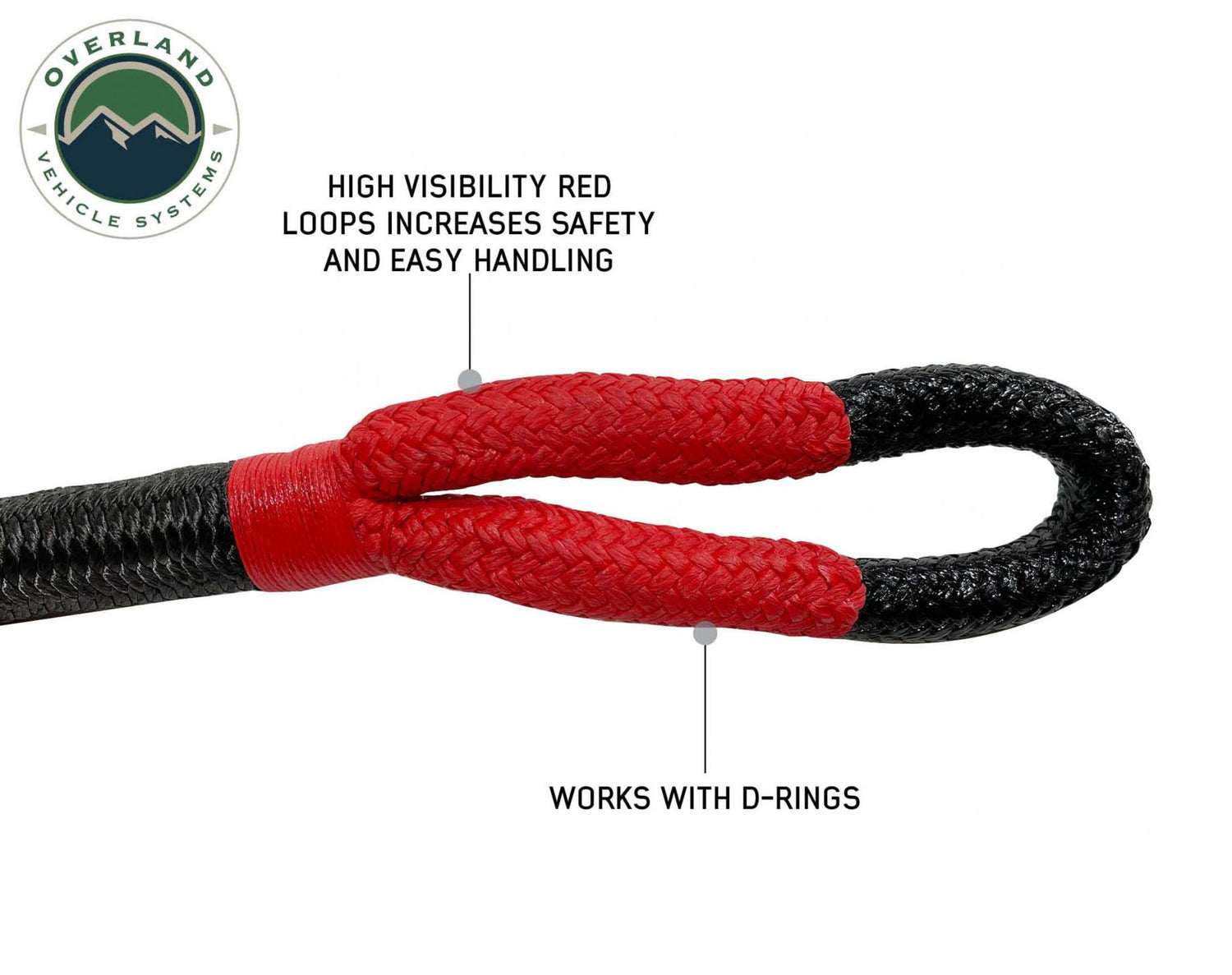 Brute Kinetic Rope Recovery Strap 1 x 30 Foot 30 Percent Stretch OVS