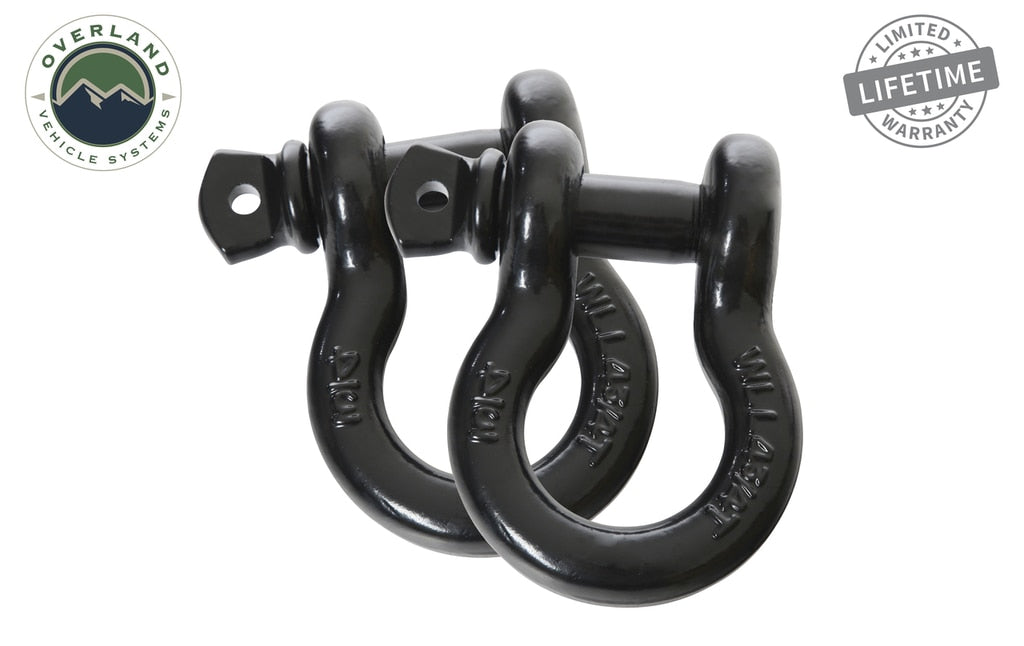 Recovery Shackle 19010201 3/4 4.75 Ton Black Sold In Pairs OVS