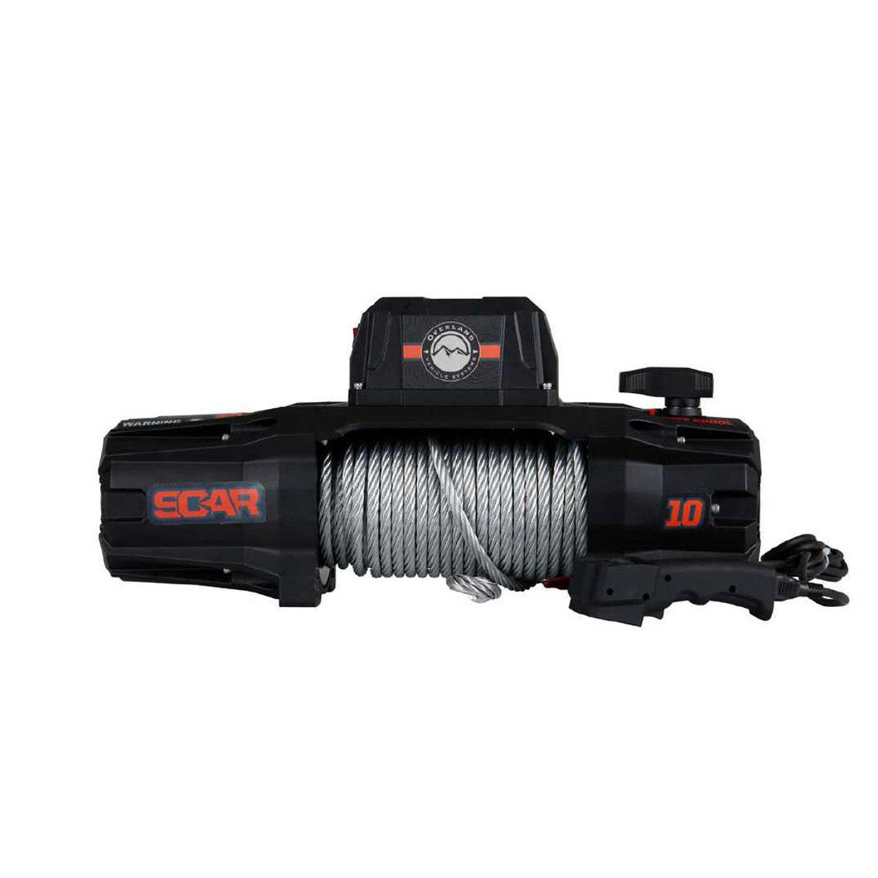 SCAR 10 - 10,000 lb. Winch With Steel Cable and Wireless Remote OVS