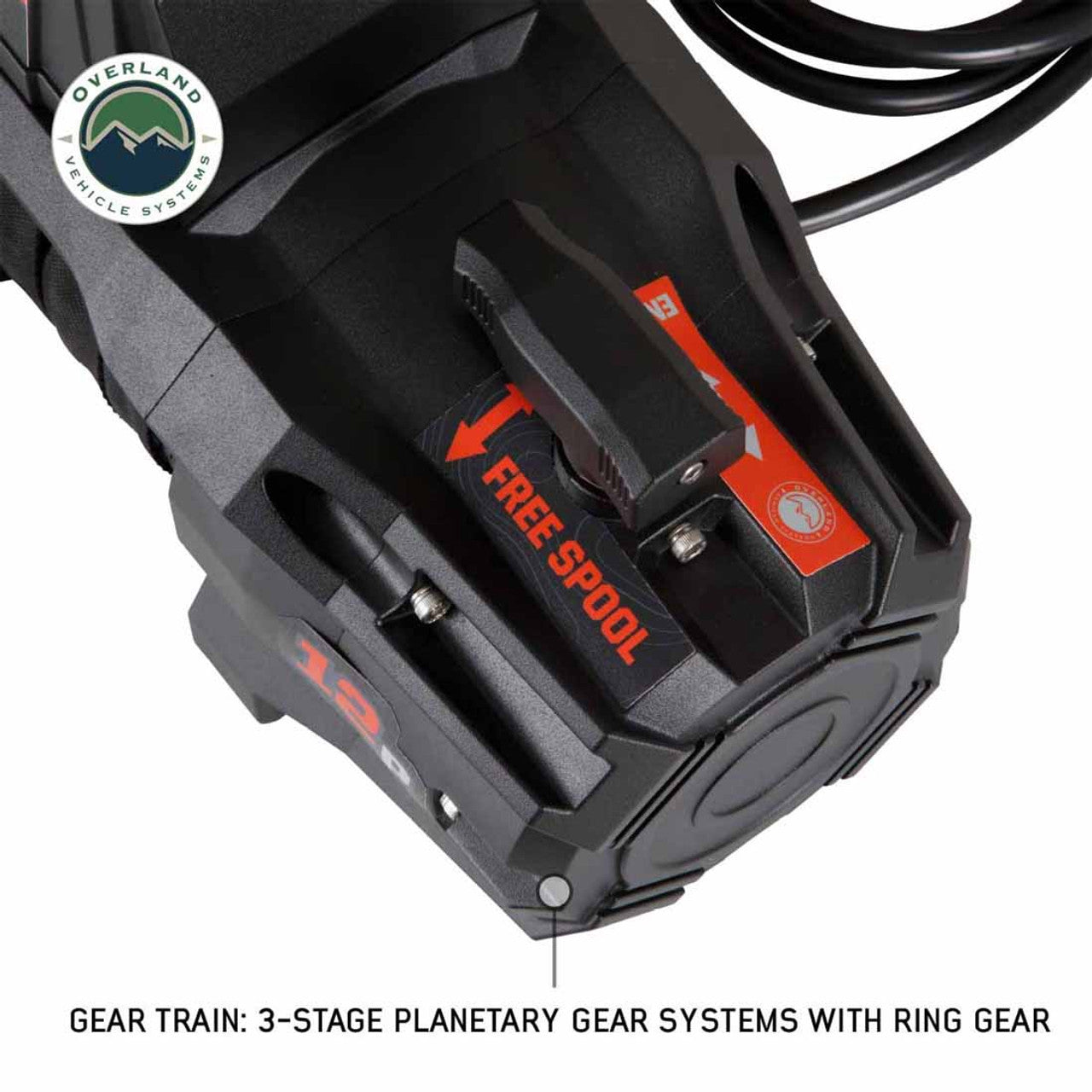 SCAR 12P - 12,000 lb. Winch With Synthetic Rope and Wireless Remote OVS
