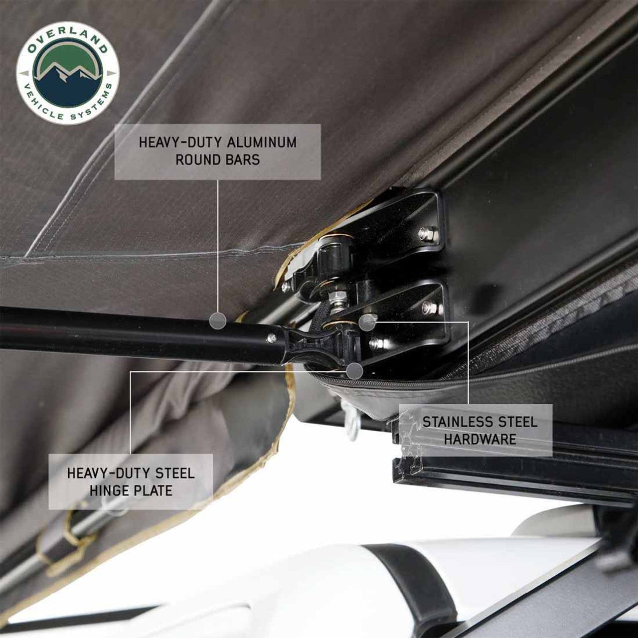 HD Nomadic 180 LTE - Awning, Grey Body, Green Trim and Black Travel Cover OVS