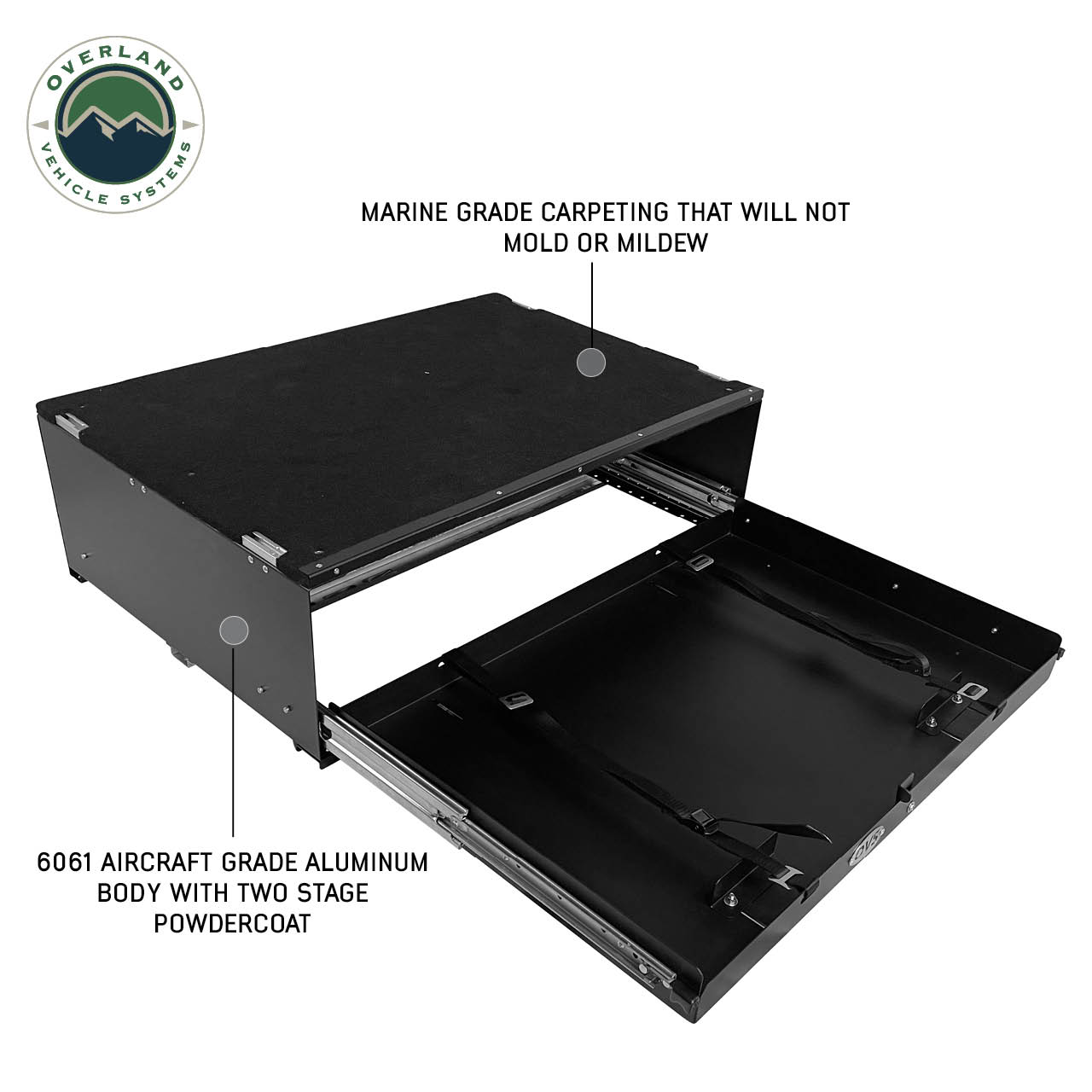 Large Cargo Drawer With Slide Out - Overland Cargo Box OVS