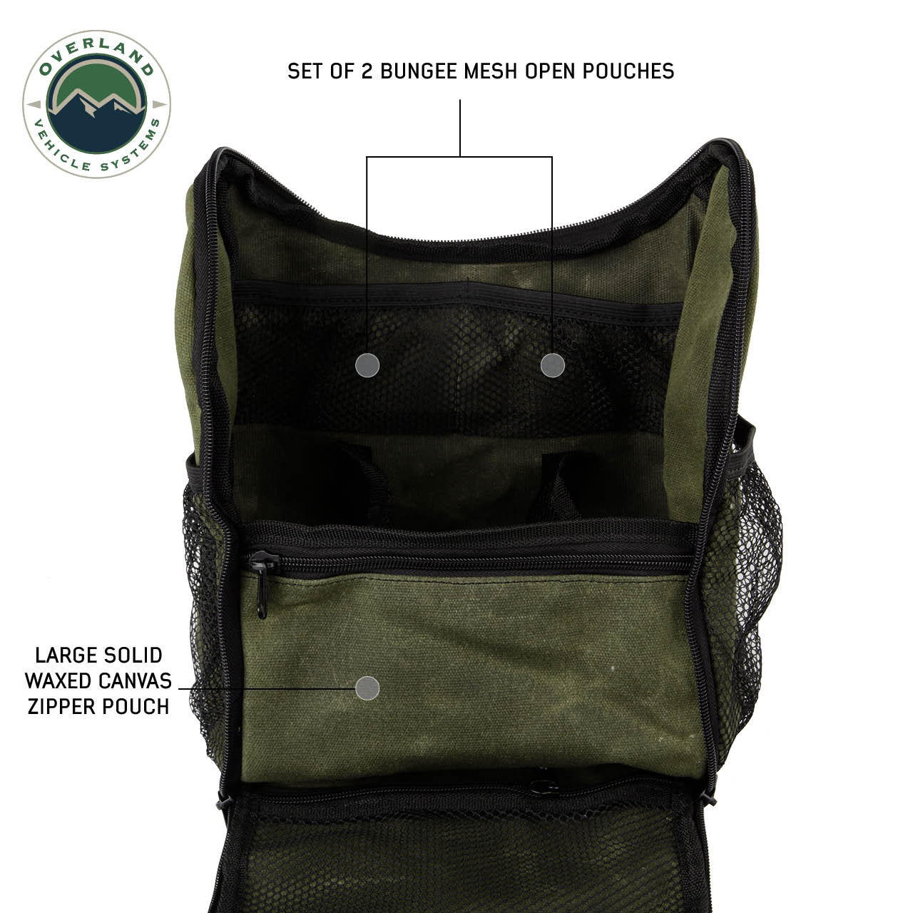 Organize With OVS Wax Canvas Overnight Bag OVS