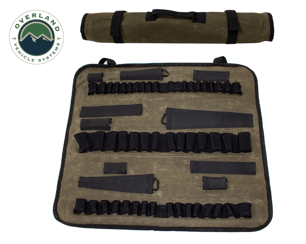 Rolled Socket Organizer Storage Bag - #16 Waxed Canvas OVS