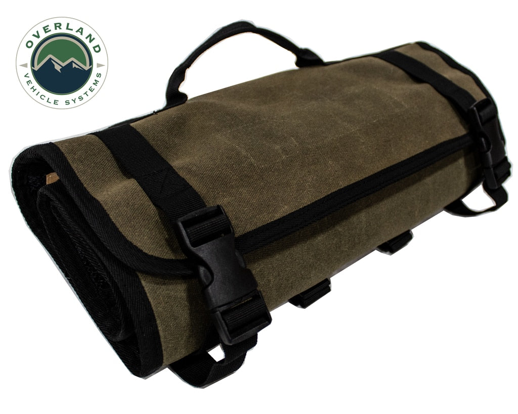 Rolled Bag First Aid - Waxed Canvas First Aid Bag for Car OVS
