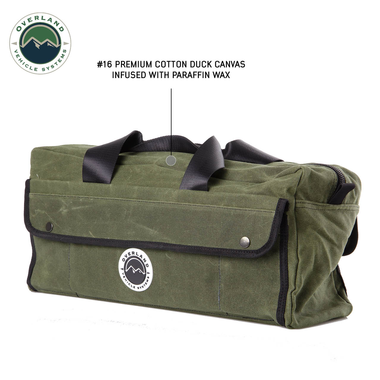 Organize With OVS Wax Canvas Small Duffle Bag OVS