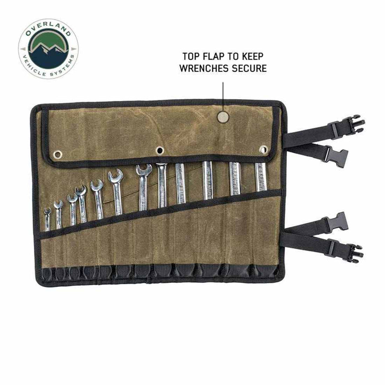 Small Wrench Tool Roll (12 Slot) Number 16 Waxed Canvas OVS