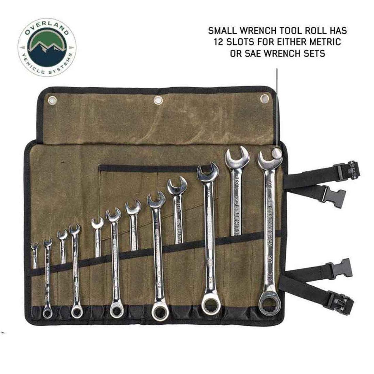 Large Wrench Tool Roll (24 Slot) Number 16 Waxed Canvas OVS