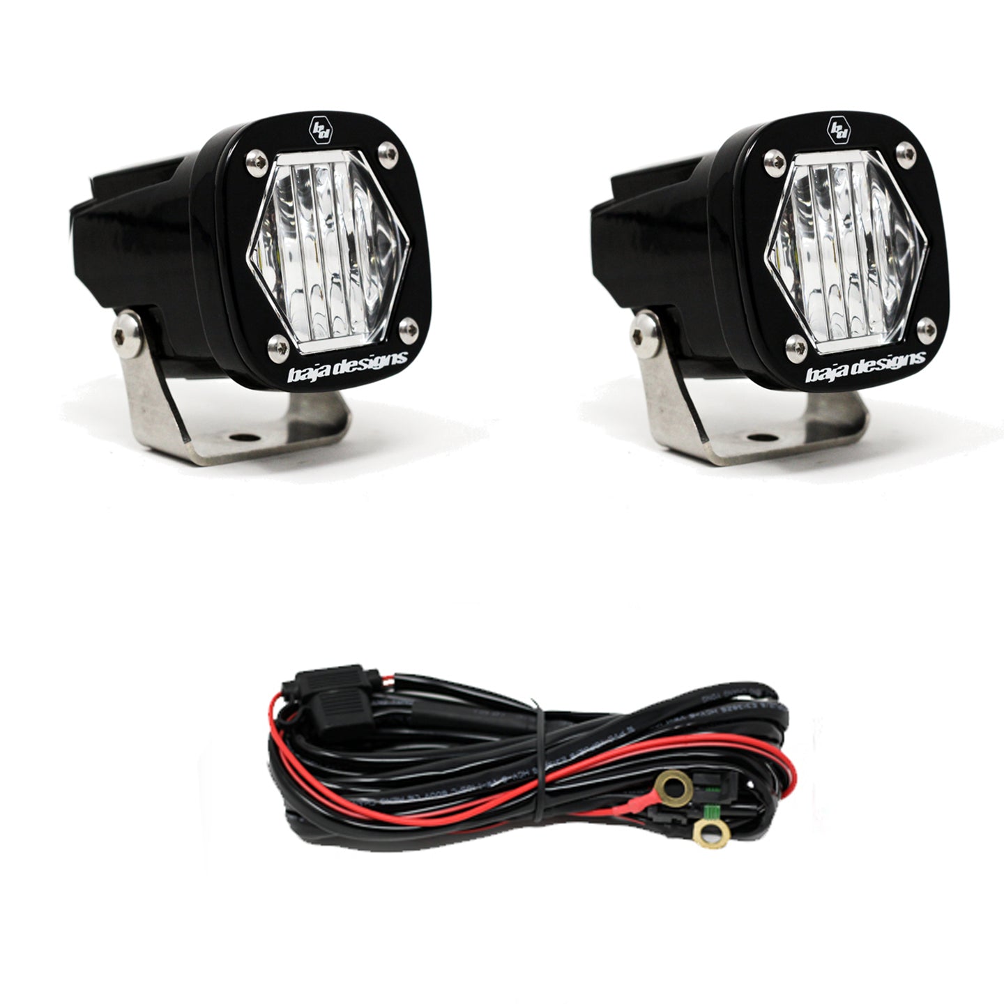 S1 Spot LED Light with Mounting Bracket Pair Baja Designs