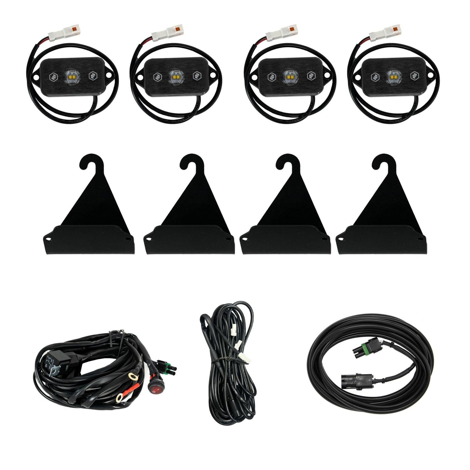 Bed Rail Cargo Light Kit White For 05-25 Toyota Tacoma 07-25 Toyota Tundra Baja Designs