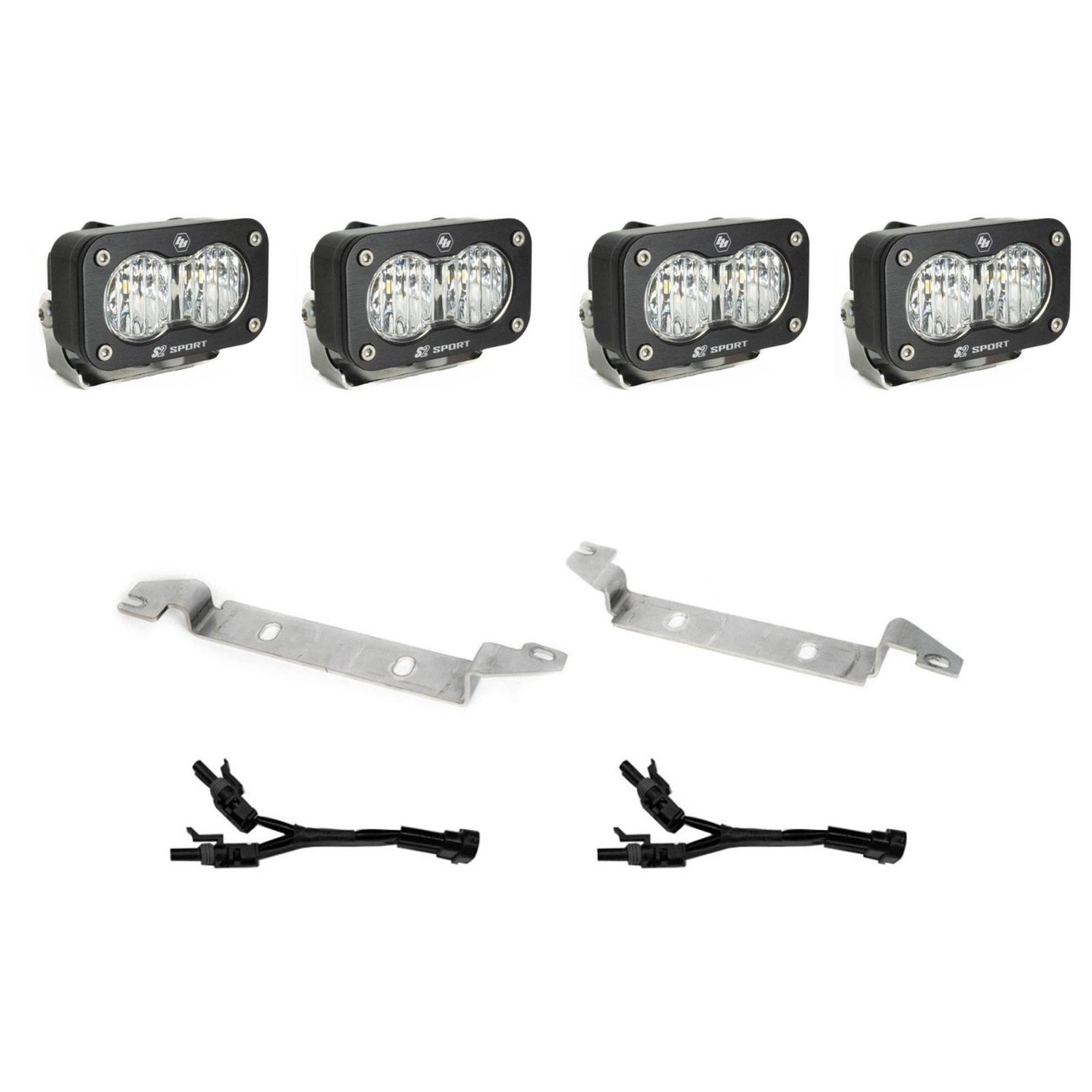 S2 Sport OEM Fog Light Replacement Kit 2025-On Toyota 4Runner Non-TRD Pro Clear Baja Designs