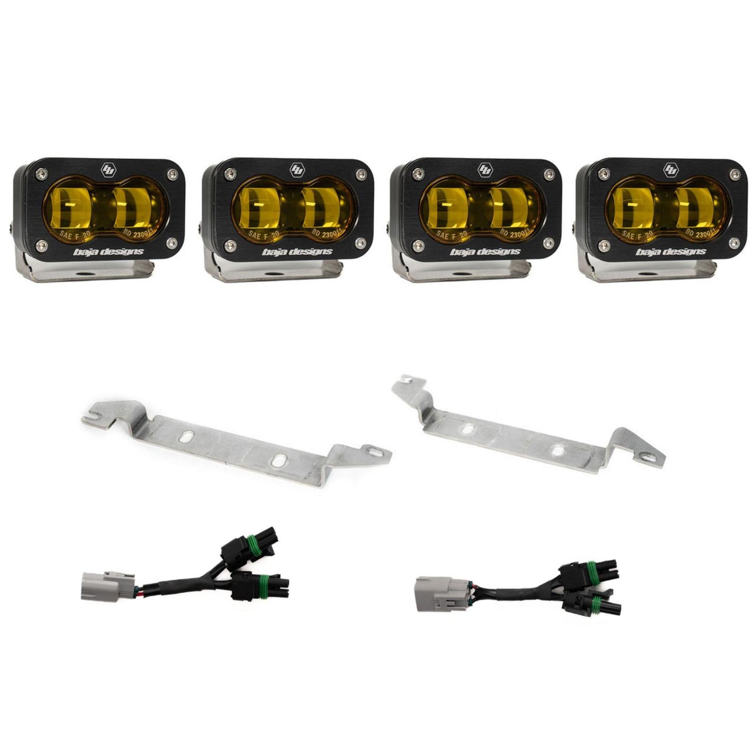 S2 SAE OEM Fog Light Replacement Kit 2025-On Toyota 4Runner TRD Pro/Trailhunter Clear Baja Designs