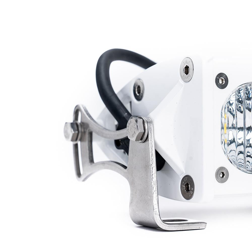 OnX6+ White Straight LED Light Bar (10 Inch; Driving/Combo; Clear) Baja Designs