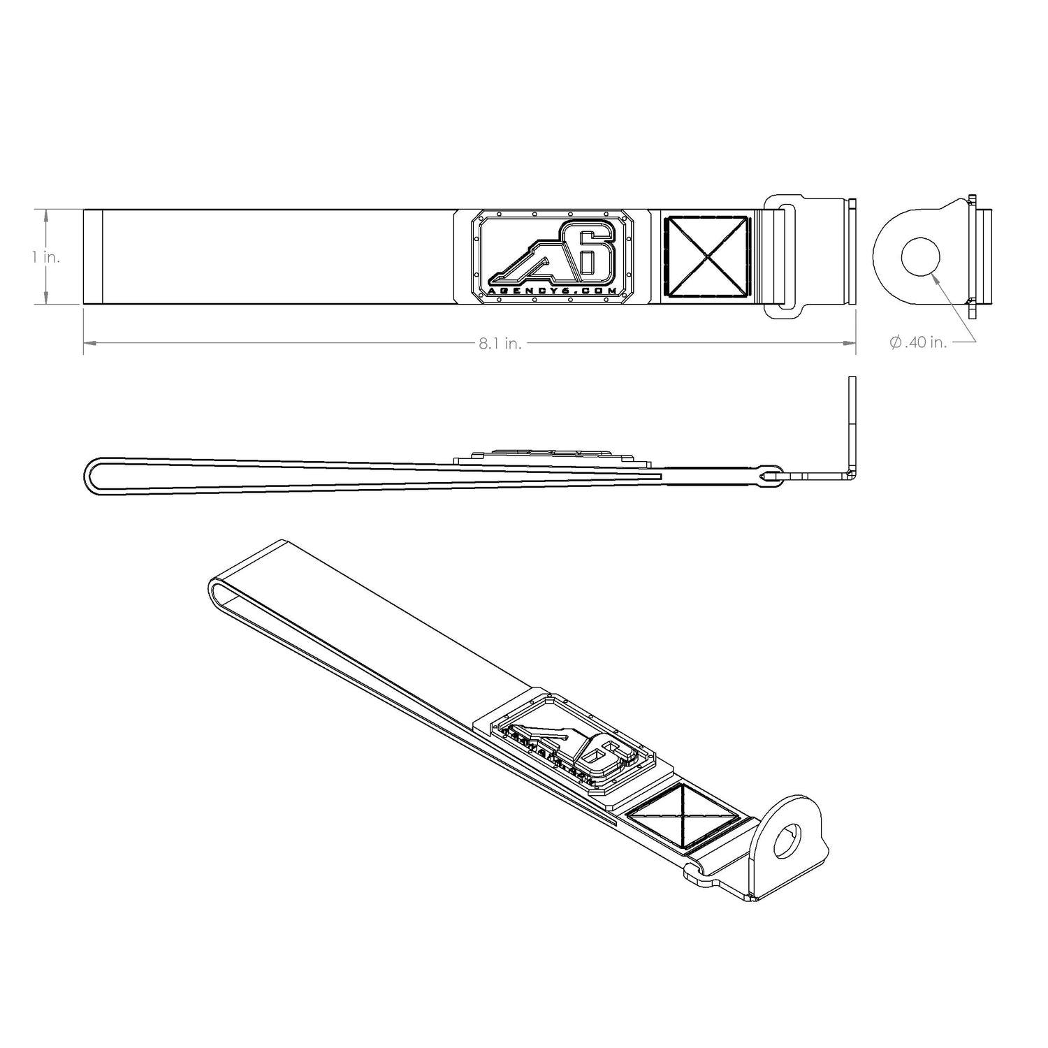 (5TH GEN) Toyota 4Runner Rear Lift Gate Hatch Pull Assist Strap