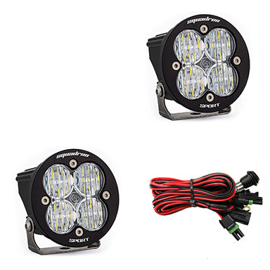LED Light Pods Clear Lens Spot Pair Squadron R Sport Baja Designs