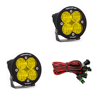 LED Light Pods Baja Amber Lens Driving/Combo Pair Squadron R Sport Baja Designs