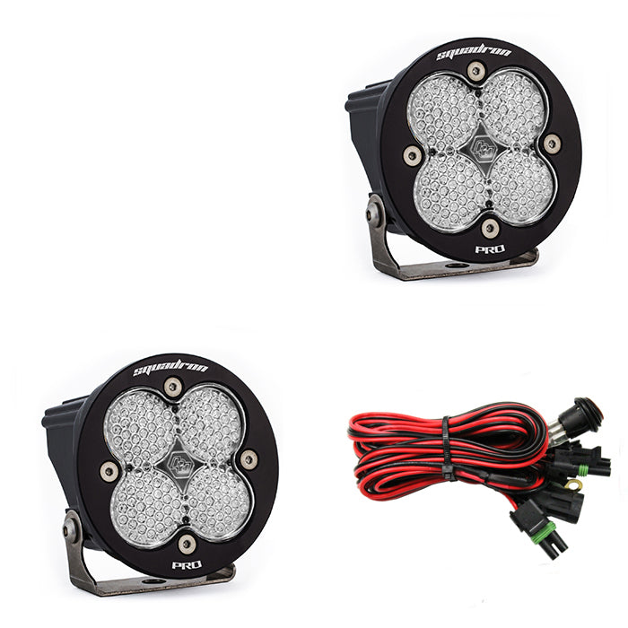 LED Light Pods Clear Lens Spot Pair Squadron R Pro Baja Designs