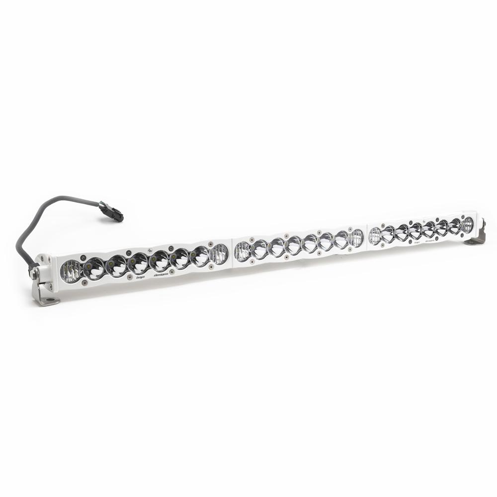S8 White Straight LED Light Bar (30 Inch; Driving/Combo; Clear) Baja Designs
