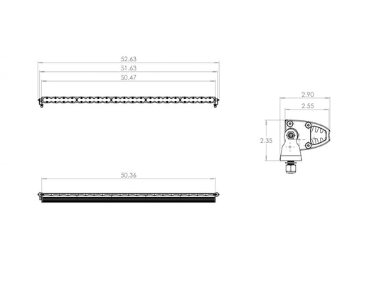 50 Inch LED Light Bar Baja Amber Driving Combo Pattern S8 Series Baja Designs