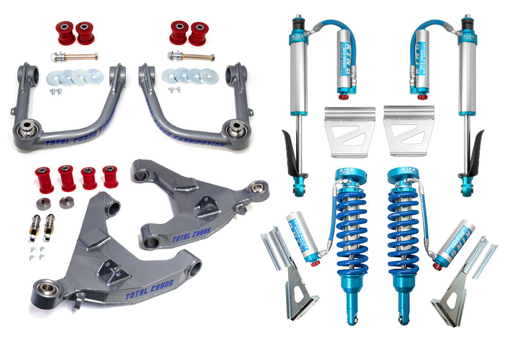 MID TRAVEL LIFT KIT W/ FRONT AND REAR 2.5 INCH DIAMETER ADJUSTABLE SHOCKS - FJ CRUISER