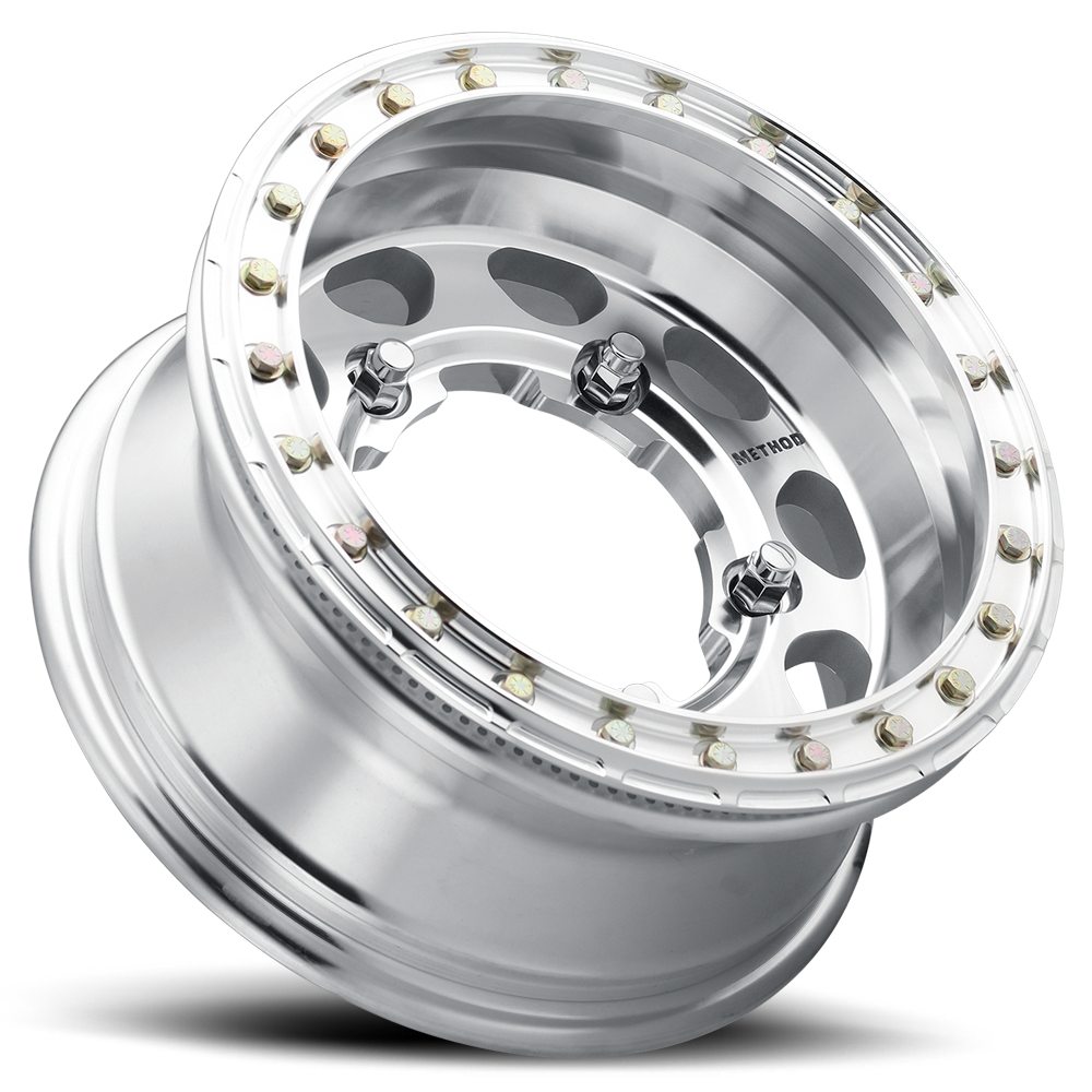 Aluminum Wheels 15x4.5 Buggy Beadlock MR103 Bolt Pattern 5 On 205 Offset -25 Lip Size 2.05 Raw Machined Method