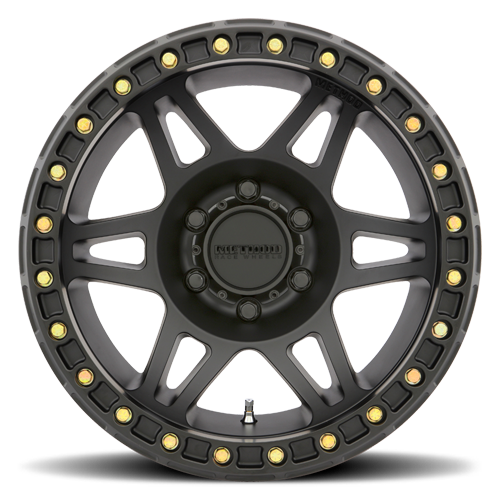 Aluminum Wheels 17x9 Beadlock MR106 Bolt Pattern 8 On 165.1 Offset -44 Lip Size 0 Matte Black MB Method