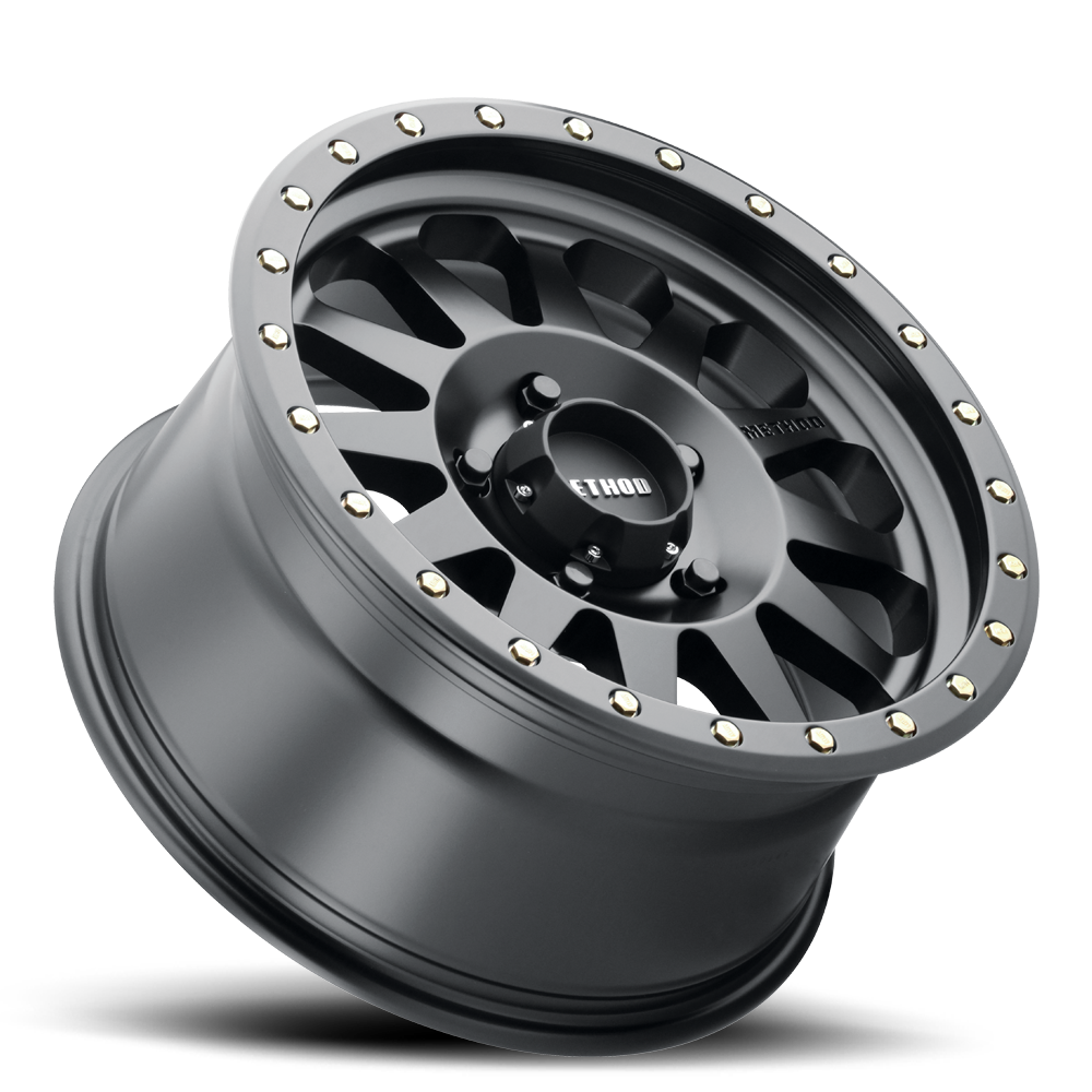 Aluminum Wheels 18x9 Double Standard MR304 Bolt Pattern 8 On 165.1 Offset 18 Lip Size 2.44 Matte Black MB Method