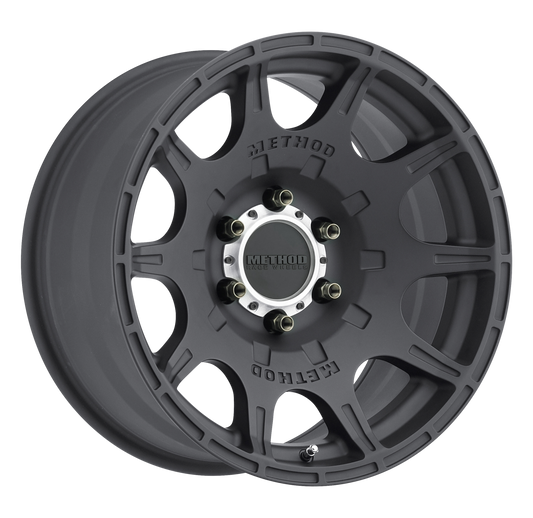 Aluminum Wheels 17x8.5 Roost MR308 Bolt Pattern 6 On 139.7 Offset 0 Matte Black MB Method