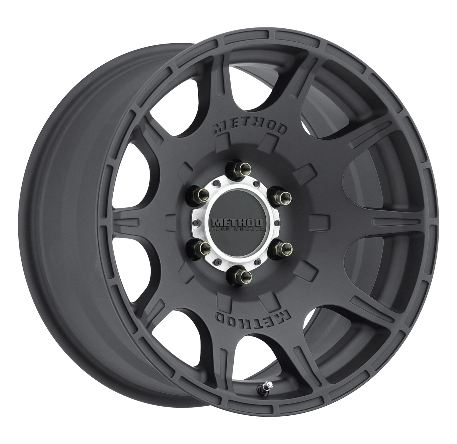 Aluminum Wheels 17x8.5 Roost MR308 Bolt Pattern 6 On 139.7 Offset 0 Matte Black MB Method
