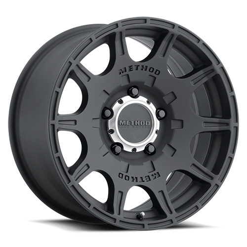 Aluminum Wheels 18x9 Roost MR308 Bolt Pattern 6 On 139.7 Offset 18 Matte Black MB Method