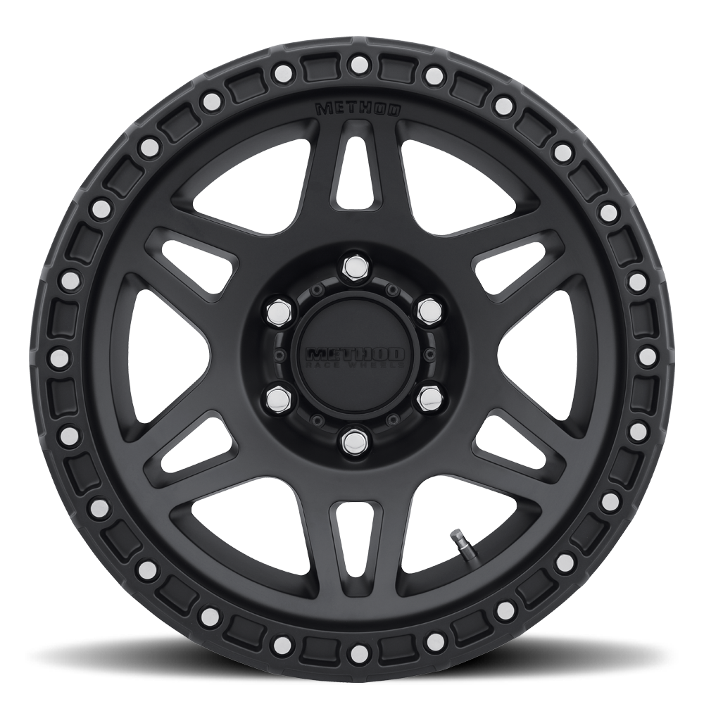 Aluminum Wheels 17x9 MR312 Bolt Pattern 6 On 139.7 Offset -12 Lip Size 0.91 Matte Black MB Method