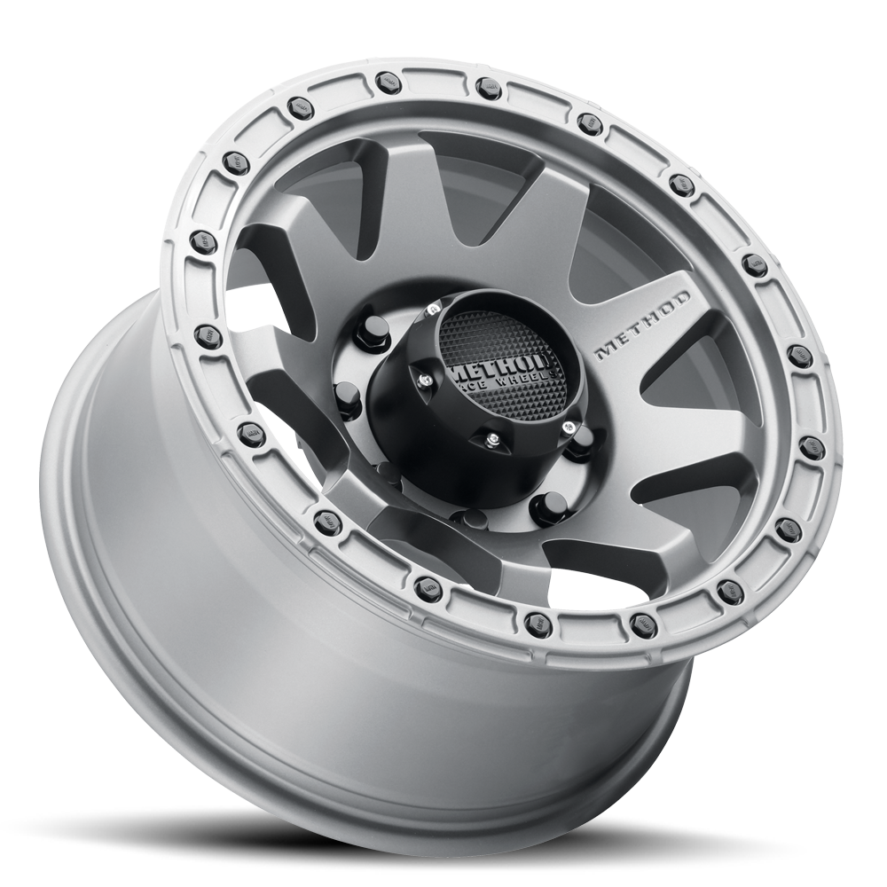 Aluminum Wheels 17x8.5 MR317 Bolt Pattern 8 On 165.1 Offset 0 Lip Size 0.83 Matte Titanium GY Method