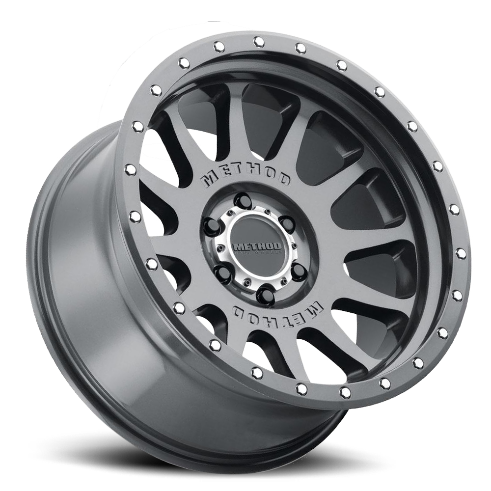 Aluminum Wheels 20x10 NV MR605 Bolt Pattern 8 On 180 Offset -24 Lip Size 2.83 Gloss Titanium GY Method