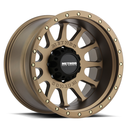 Aluminum Wheels 20x12 NV MR605 Bolt Pattern 8 On 180 Offset -52 Lip Size 4.92 Method Bronze BRZ Method