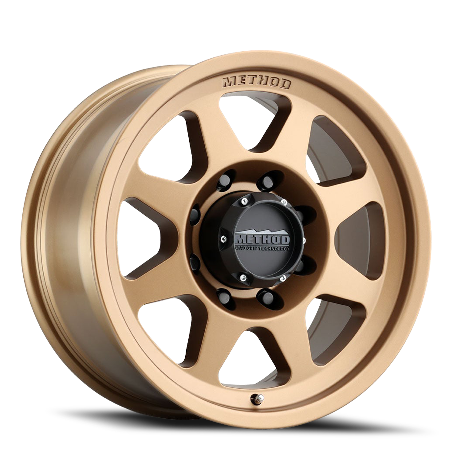 Aluminum Wheels 18x9 HD Bead Grip MR701 Bolt Pattern 8 On 165.1 Offset 18 Lip Size 1.81 Method Bronze BRZ Method