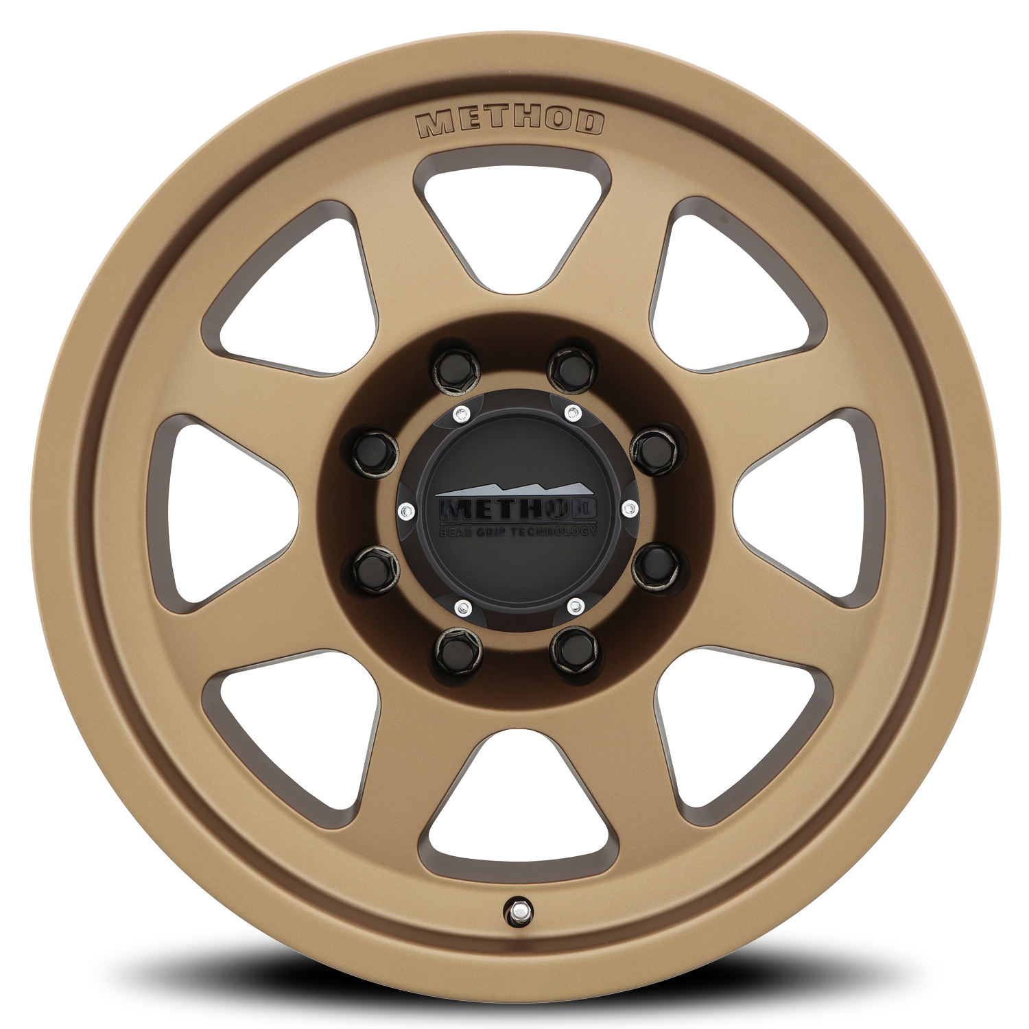 Aluminum Wheels 18x9 HD Bead Grip MR701 Bolt Pattern 8 On 165.1 Offset 18 Lip Size 1.81 Method Bronze BRZ Method