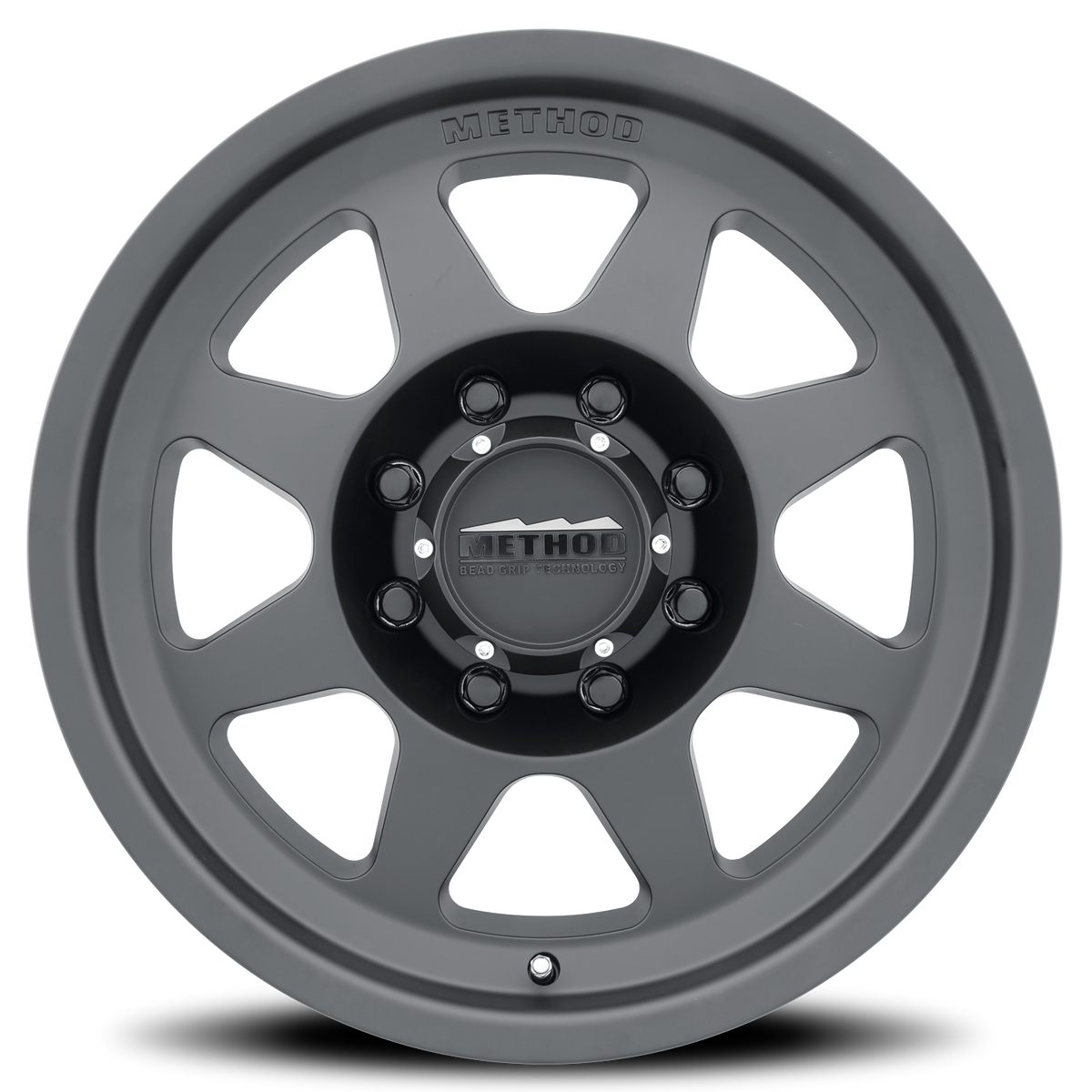 Aluminum Wheels 18x9 HD Bead Grip MR701 Bolt Pattern 8 On 180 Offset 18 Lip Size 1.81 Matte Black MB Method