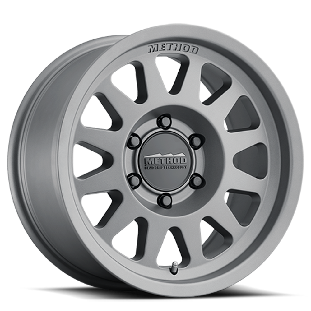 Aluminum Wheels 15x7 Bead Grip MR703 Bolt Pattern 5 On 100 Offset 15 Lip Size 1.18 Gloss Titanium SL Method