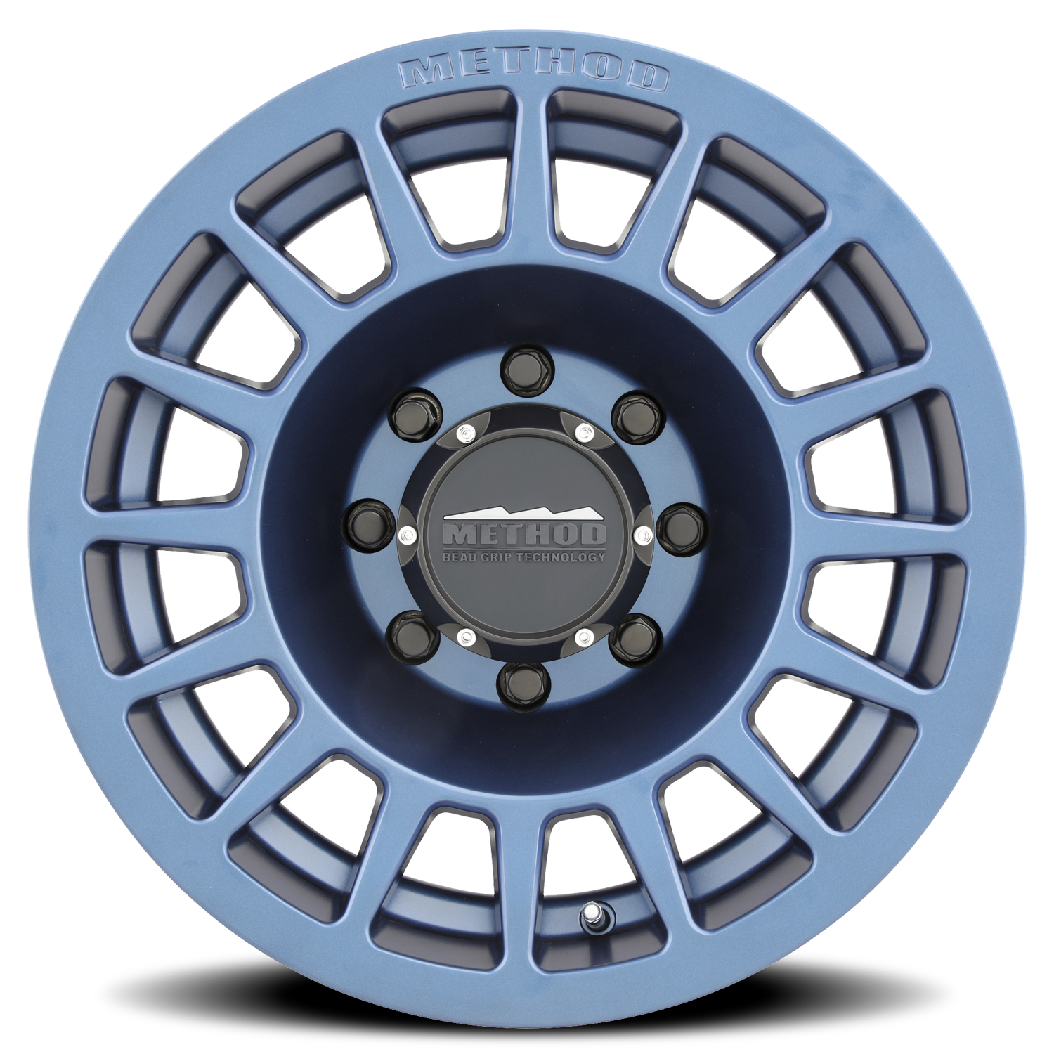 Aluminum Wheels 17x8.5 Bead Grip MR707 Bolt Pattern 8 On 170 Offset 0 Lip Size 0 Bahia Blue BL Method