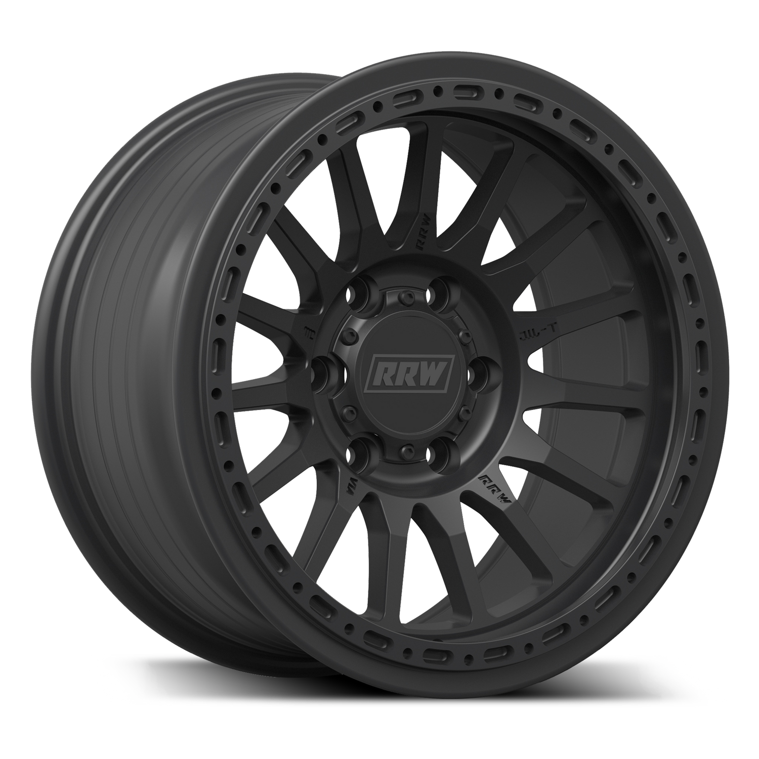 RR7-H FLOW FORMED Hybrid Beadlock Wheel | MATTE BLACK