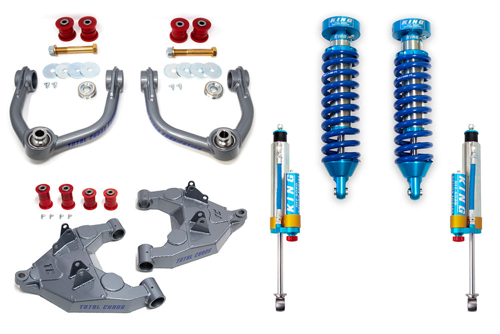2004-2007 Mid Travel Lift Kit W/ FRONT AND REAR 2.5 INCH DIAMETER ADJUSTABLE SHOCKS - 1ST GEN SEQUOIA