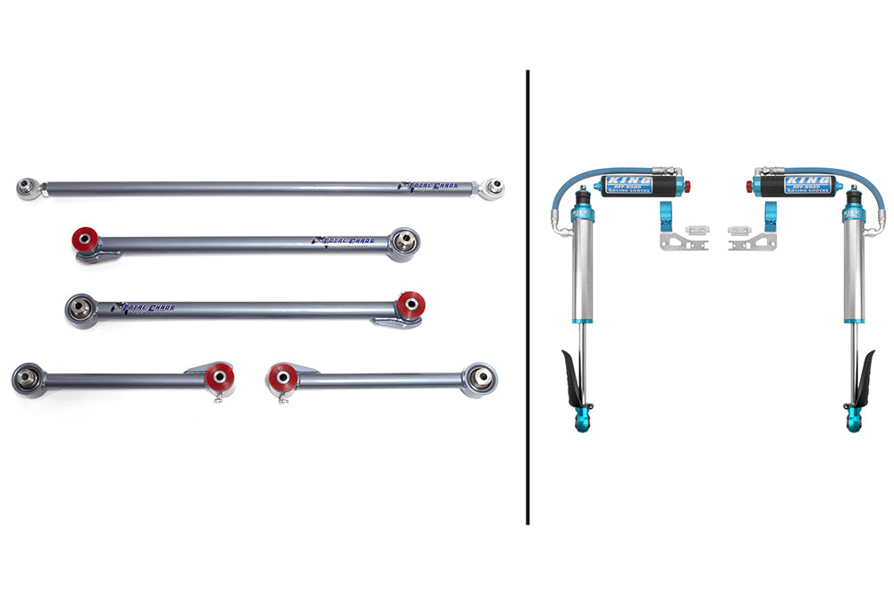 ADJUSTABLE REAR LINKS W/ KING 2.5 INCH DIAMETER SHOCKS <br>- 3RD GEN SEQUOIA