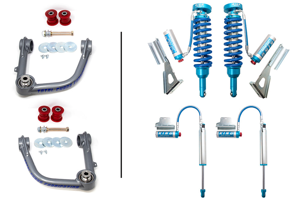 LIFT KIT W/ FRONT & REAR 2.5 INCH DIAMETER ADJUSTABLE KING SHOCKS - 3RD GEN TACOMA