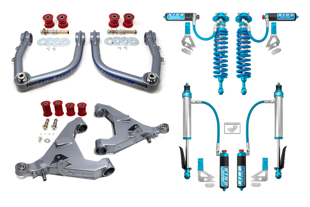 MID TRAVEL LIFT KIT W/ FRONT AND REAR 2.5 INCH DIAMETER ADJUSTABLE SHOCKS <br>- 3RD GEN TUNDRA