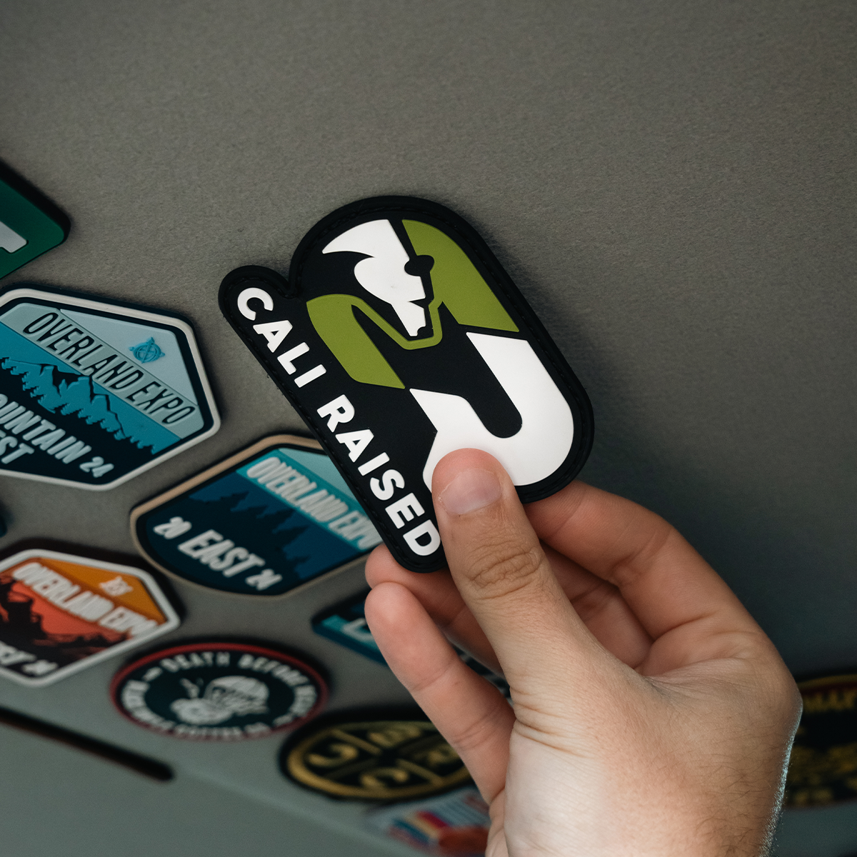 Cali Raised LED CR Logo PVC Patch