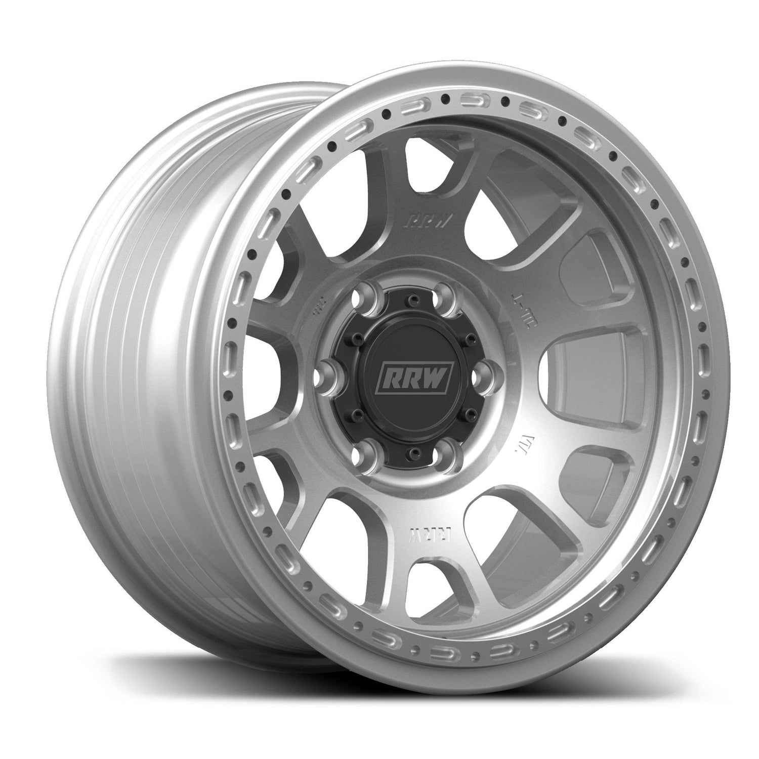 RR5-H FLOW FORMED 17x8.5 Hybrid Beadlock | BRUSHED ALUMINUM
